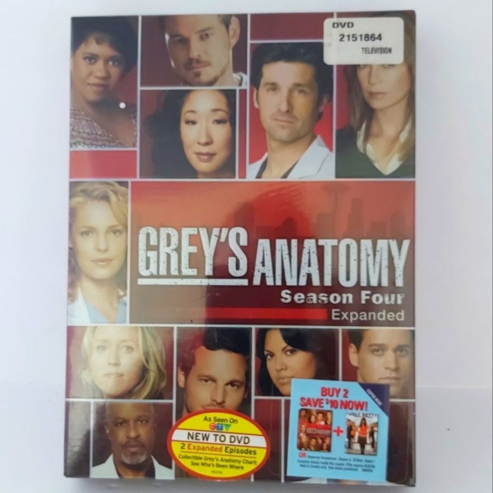 Grey's Anatomy: The Complete Fourth Season (DVD) - New Factory Sealed